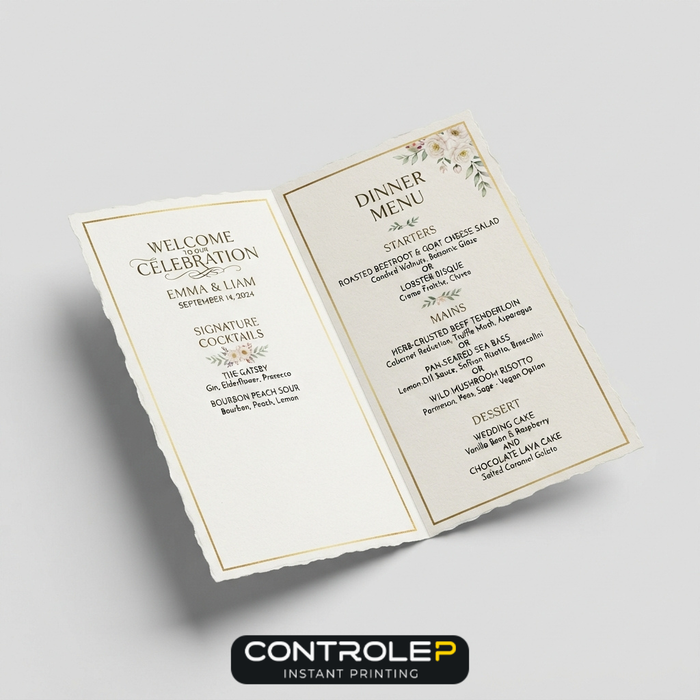 Menu de Mariage