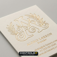 Carte de Visite Dorure 3D